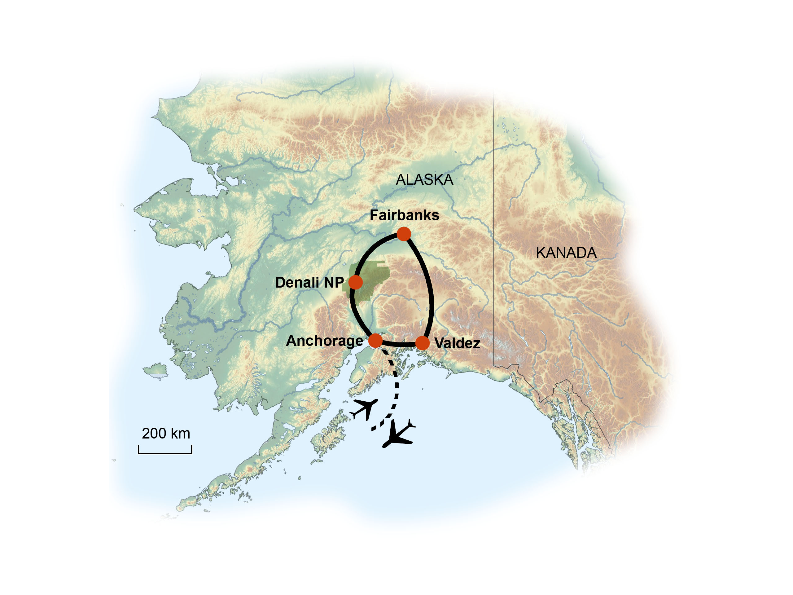 Alaska Karte KIWI Sondergruppen 2023neu