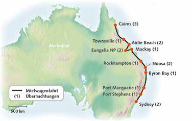 Australien, Naturwunder entlang der Ostküste 2019-20