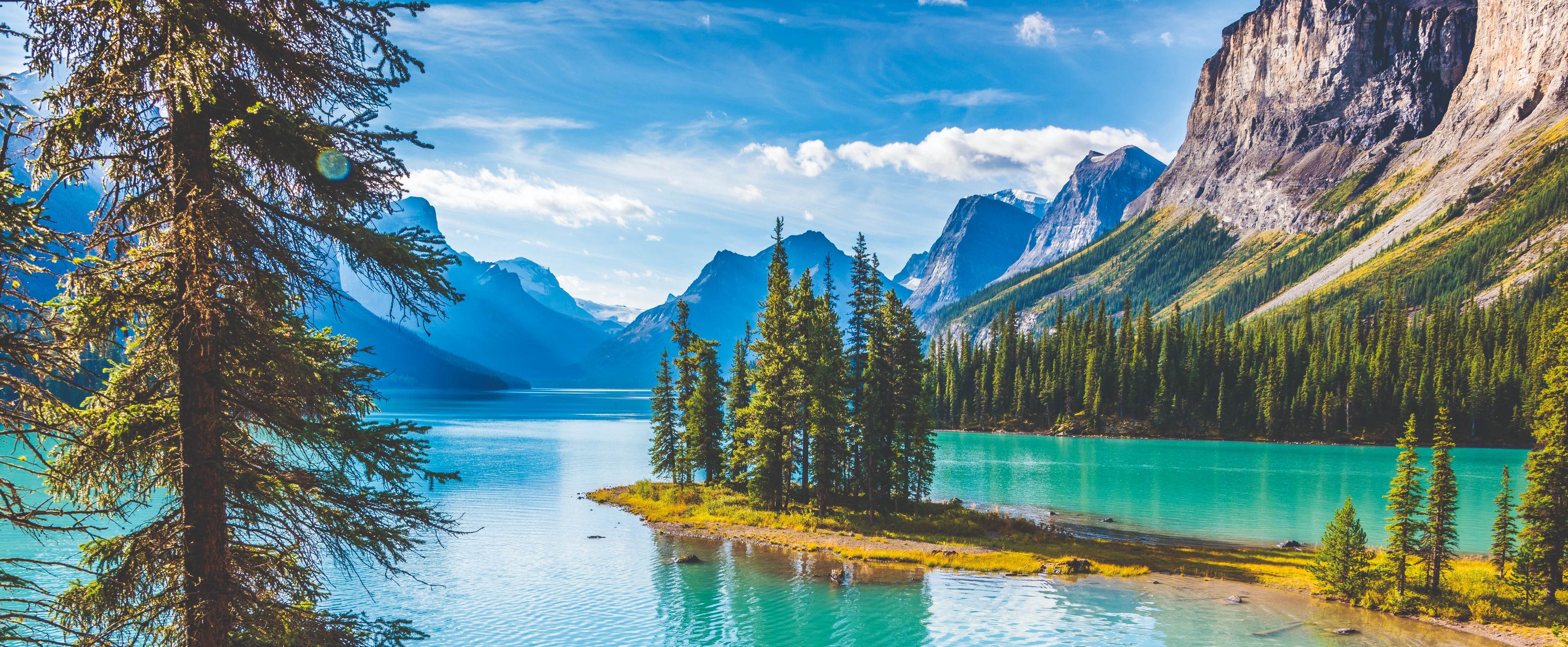 Der Maligne-See -Jasper-Nationalpark