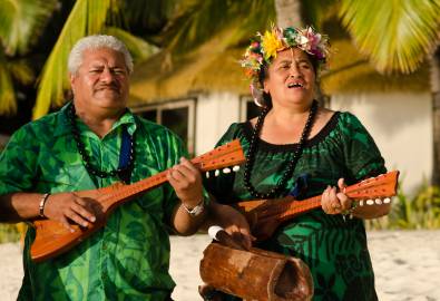Polynesische Musiker