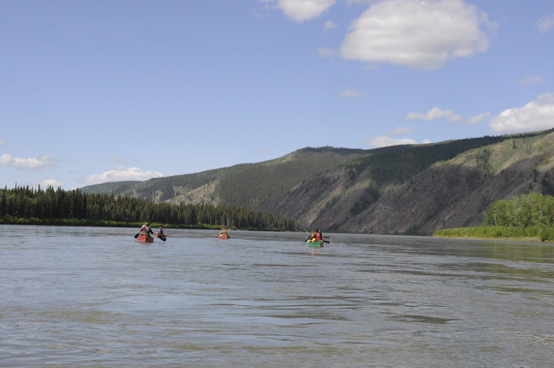 Kanus auf Yukon River