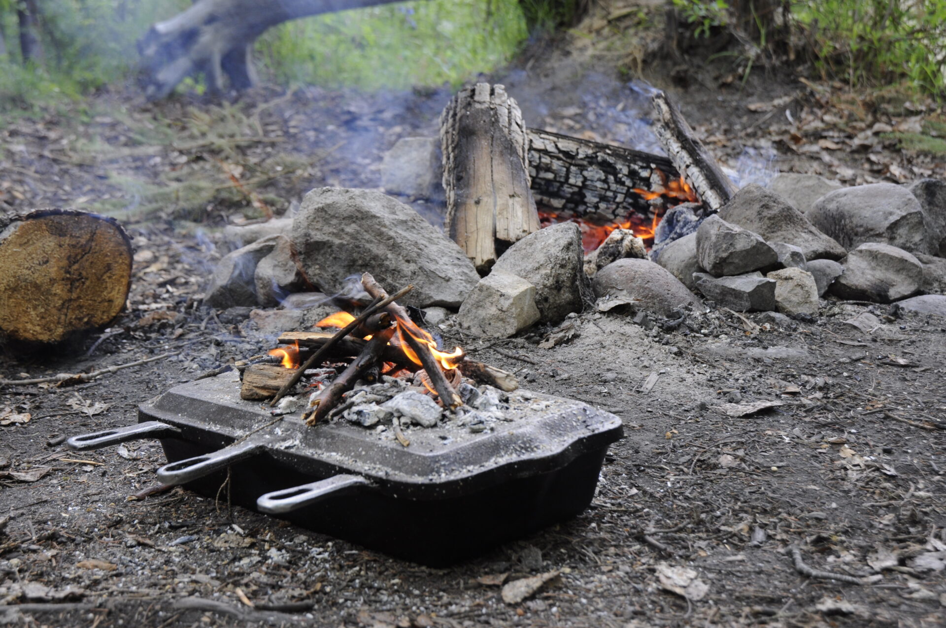 Essen vom Lagerfeuer