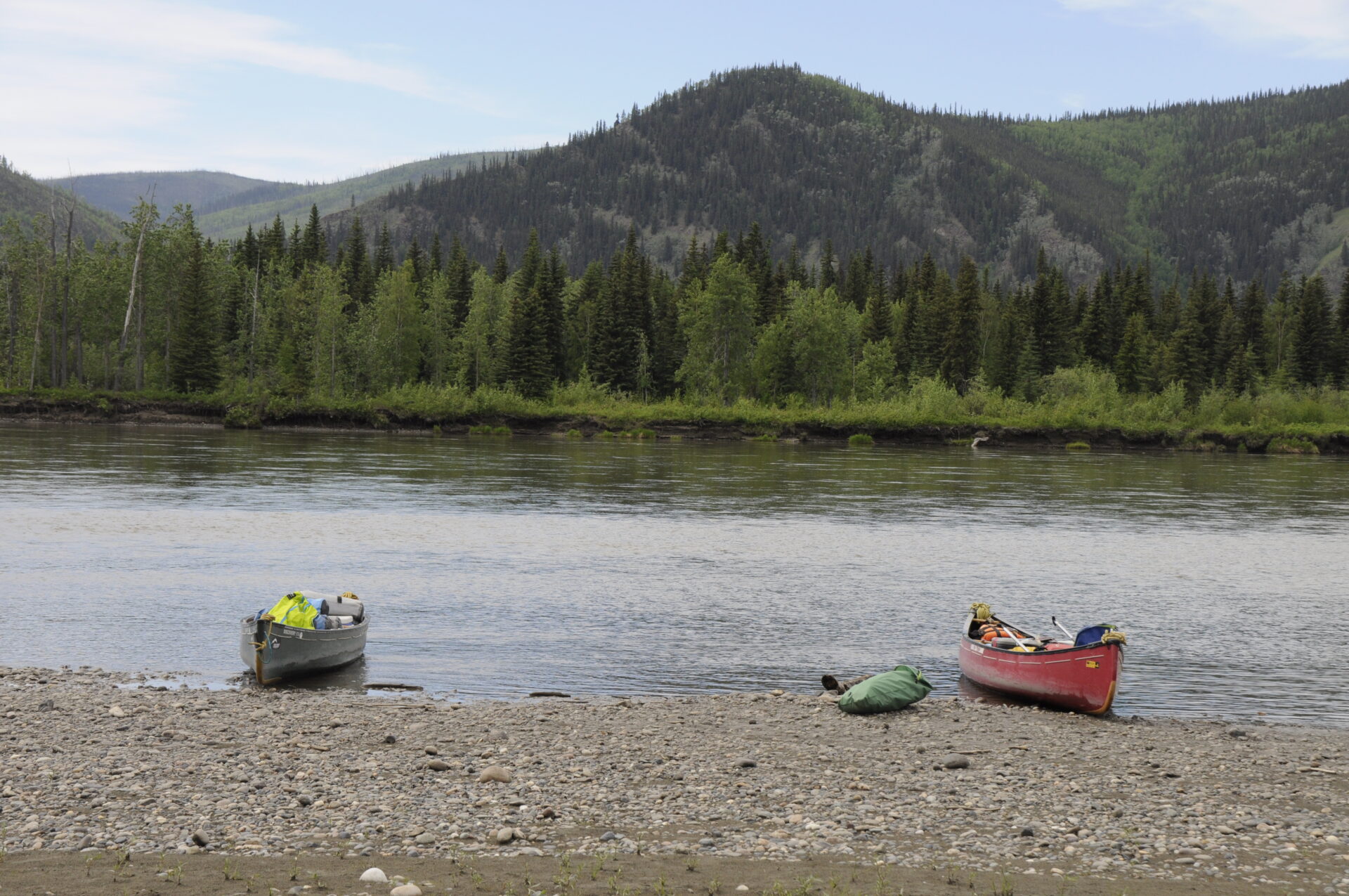Kanus auf dem Yukon River