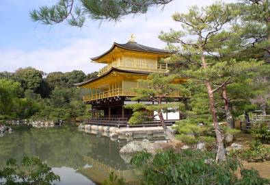 Goldene Pavillon in Kyoto, Japan
