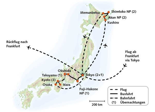 Japan Aktiv mit Hokkaido