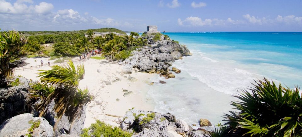 weiser Strand in Tulum Mexiko