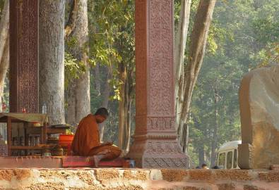 Mönch in Kambodscha