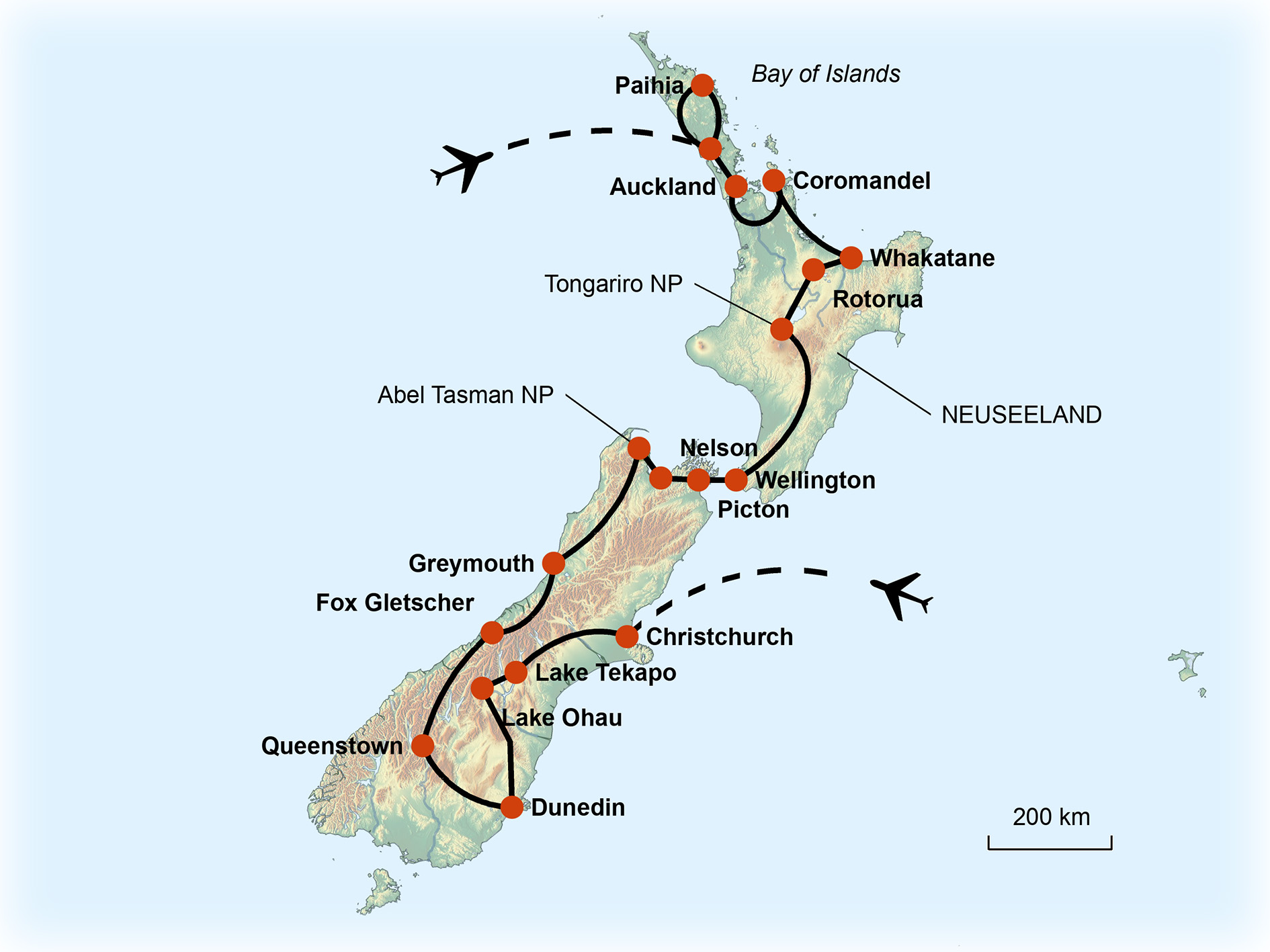 Neuseeland "Naturwelten erleben" Termine 2025/2025 Kiwitours