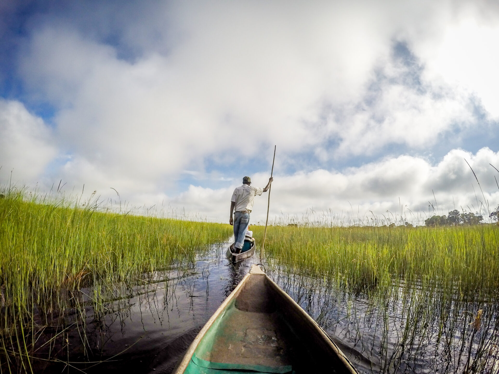 Mokoro Fahrt im Okavango Delta
