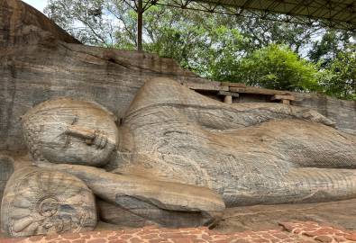 Liegenden Buddha in Polonnaruwa