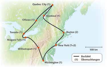 Usa Ost Kanada Ost 13 e Metropolen Der Ostkuste Kiwitours