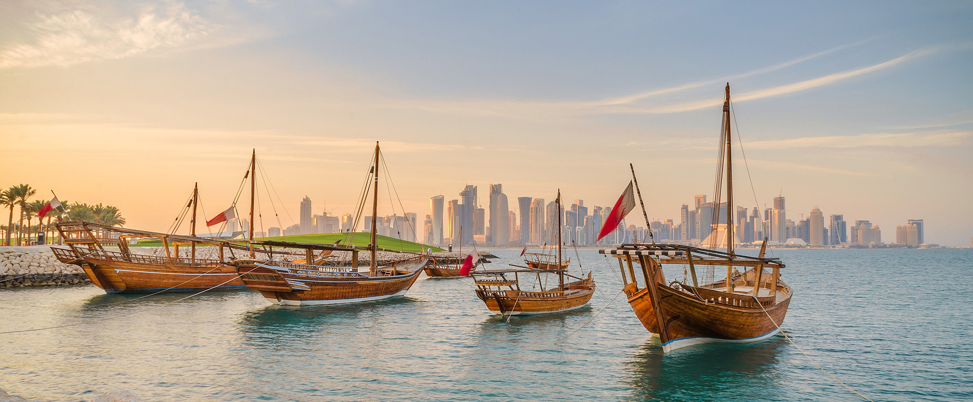 Boote in Doha