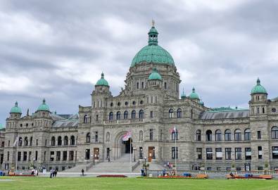 Das Regierungsgebäude in Victoria auf Vancouver Island