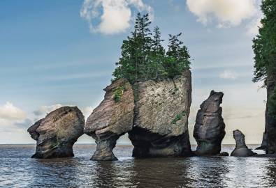Die Meeresbucht Bay of Fundy - der weltweit größte Tidenhub