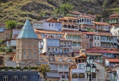 Traditionelle Architektur in Tbilisi